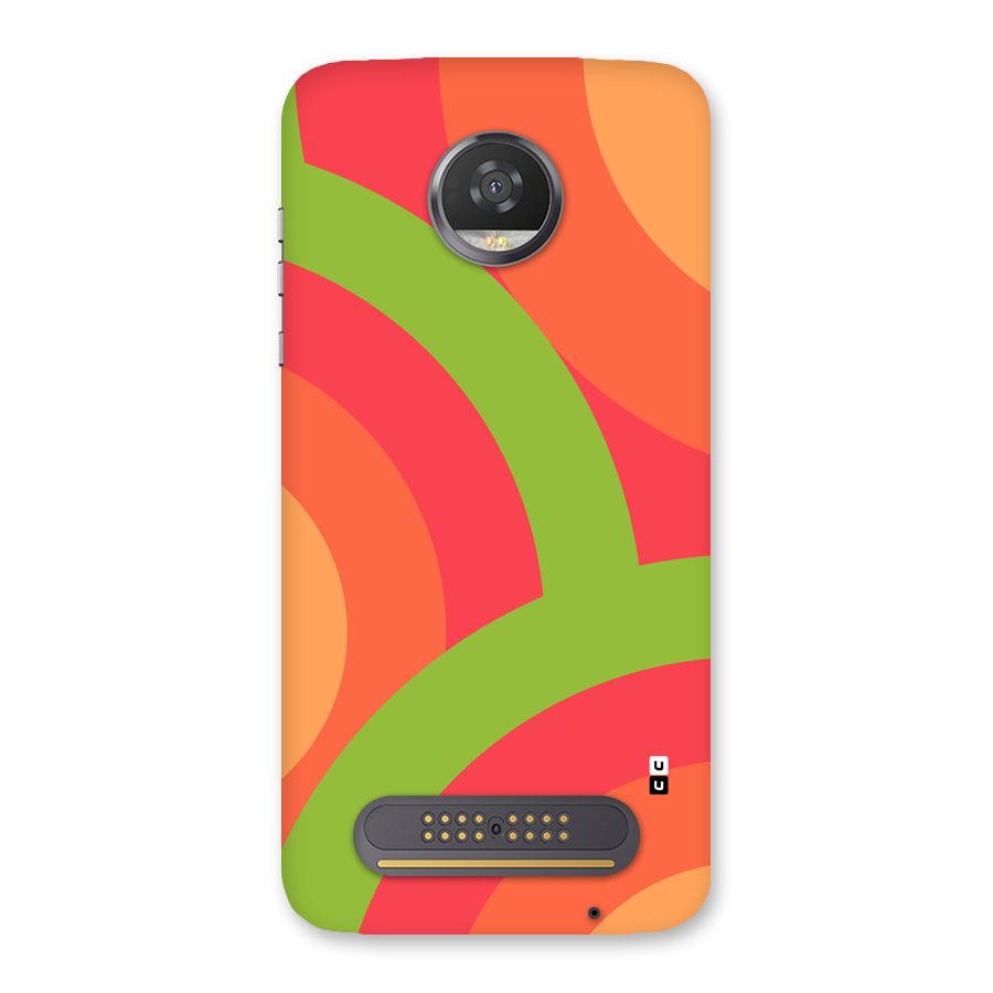 Rounded Shapes Back Case for Moto Z2 Play