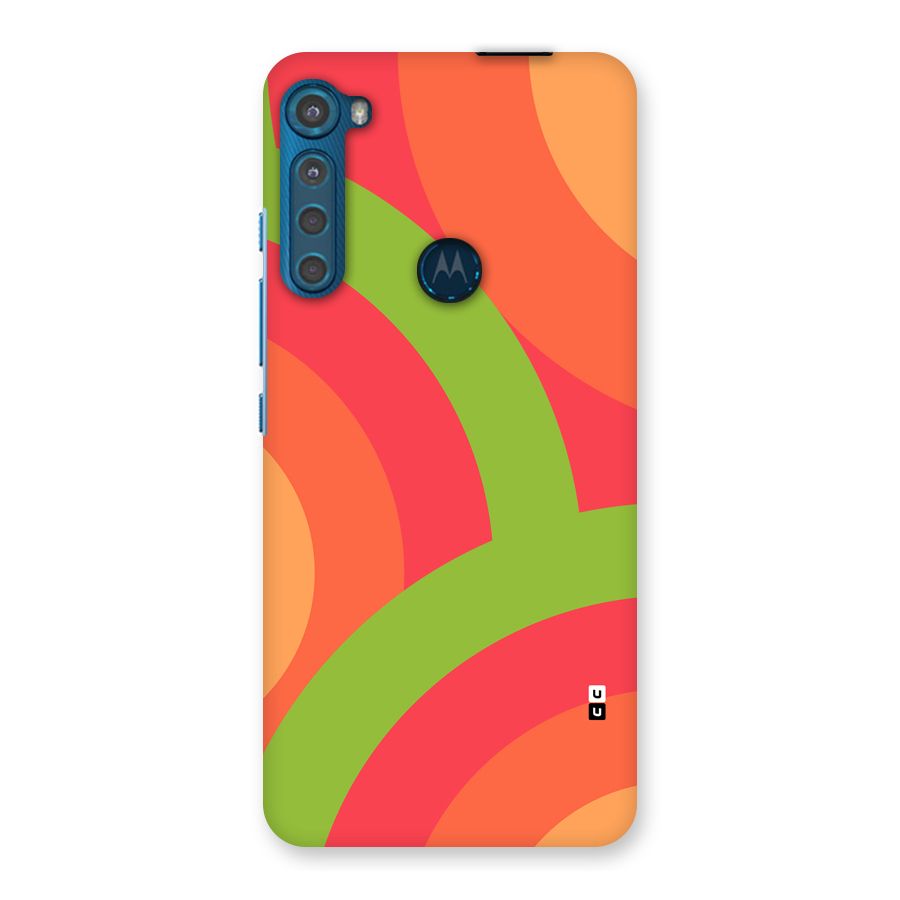 Rounded Shapes Back Case for Motorola One Fusion Plus