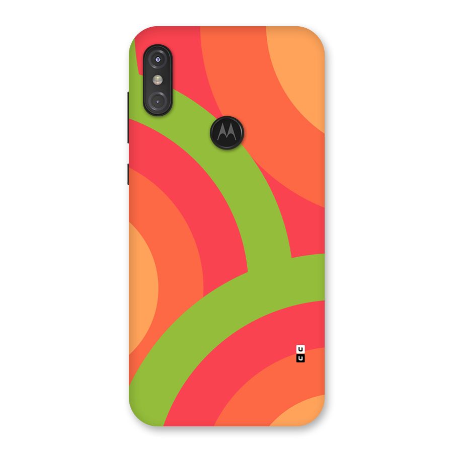 Rounded Shapes Back Case for Motorola One Power