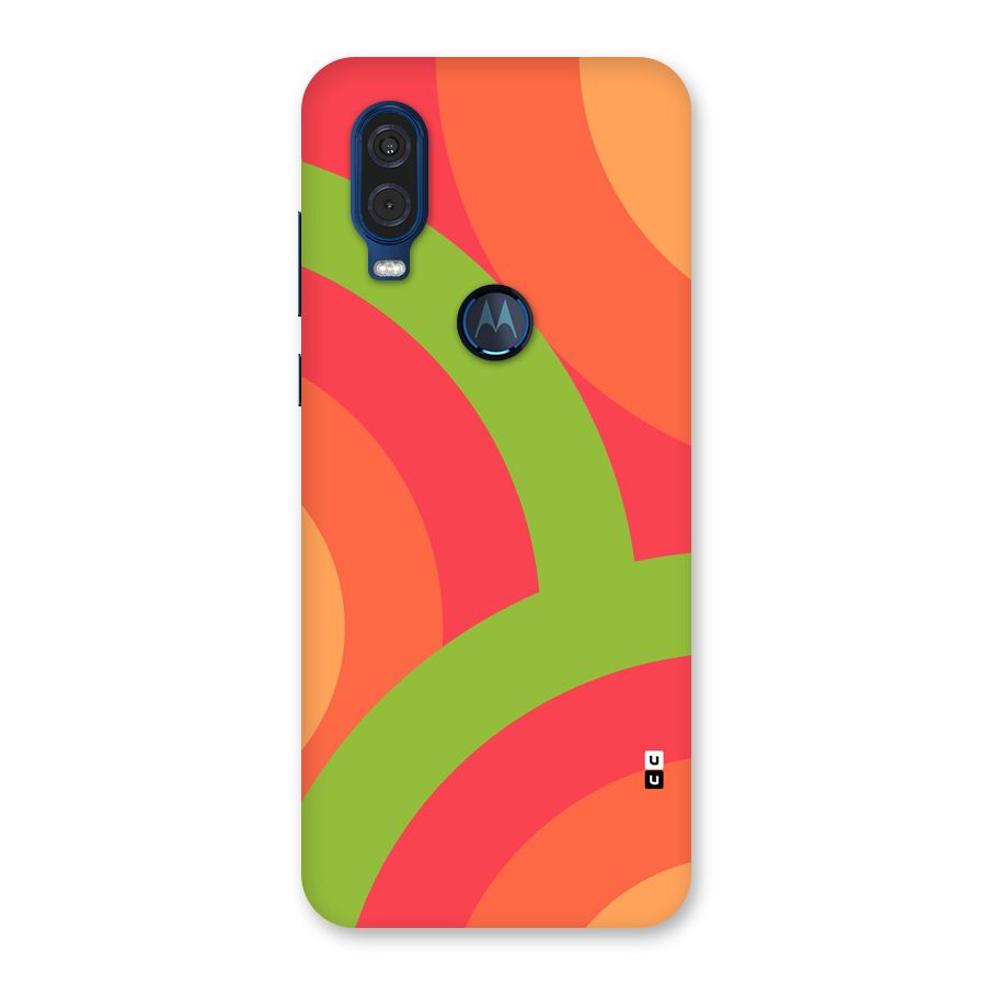 Rounded Shapes Back Case for Motorola One Vision
