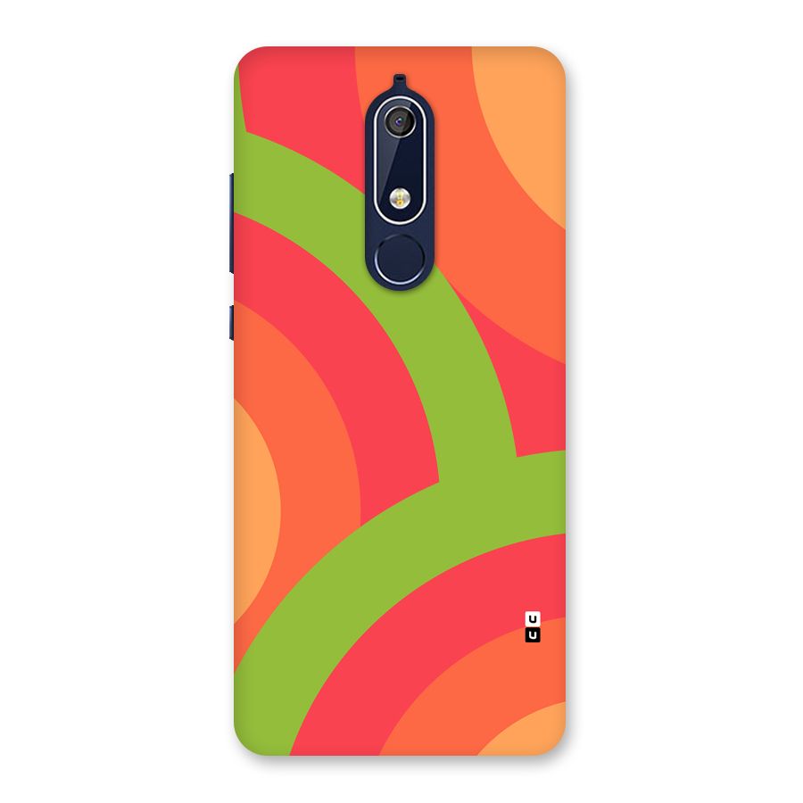 Rounded Shapes Back Case for Nokia 5.1