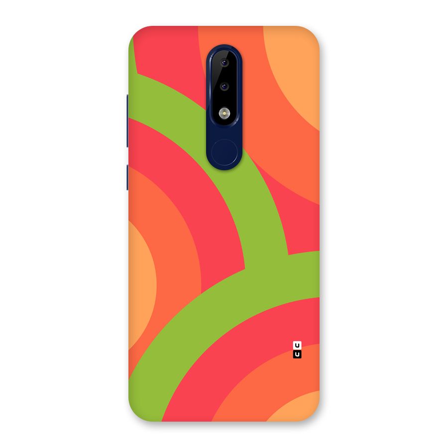 Rounded Shapes Back Case for Nokia 5.1 Plus