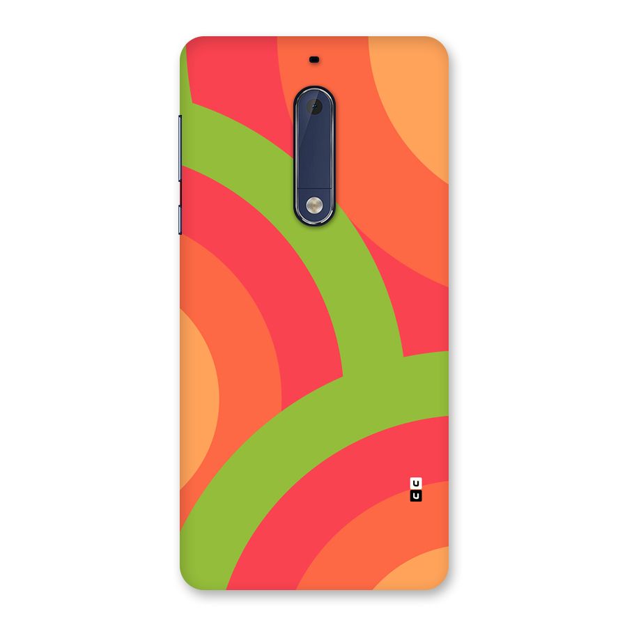 Rounded Shapes Back Case for Nokia 5