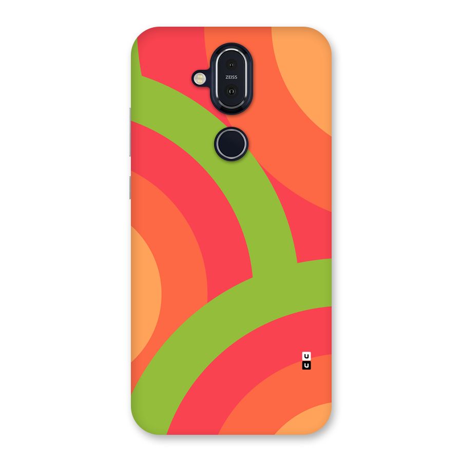 Rounded Shapes Back Case for Nokia 8.1