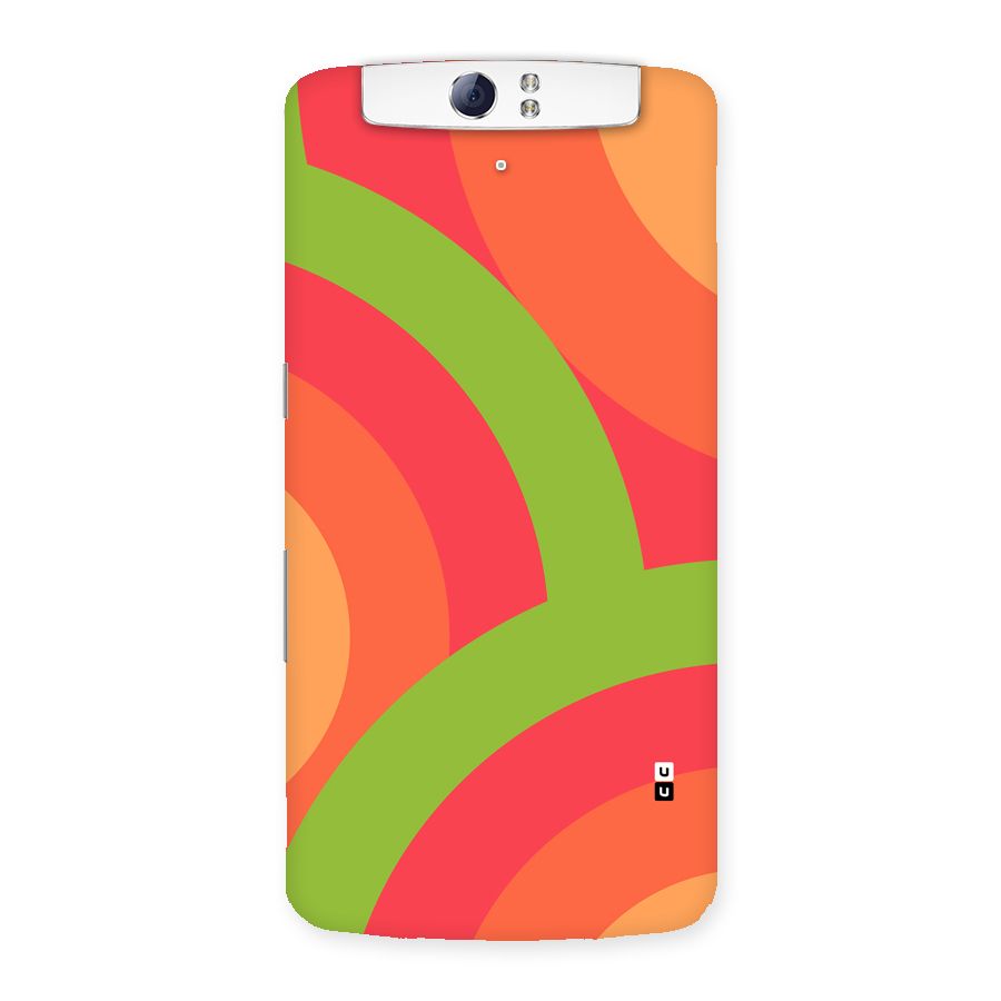 Rounded Shapes Back Case for Oppo N1