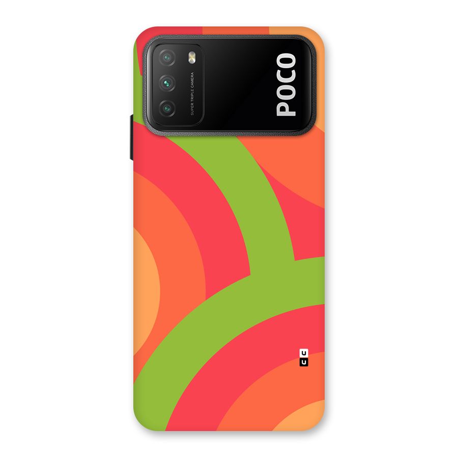 Rounded Shapes Back Case for Poco M3
