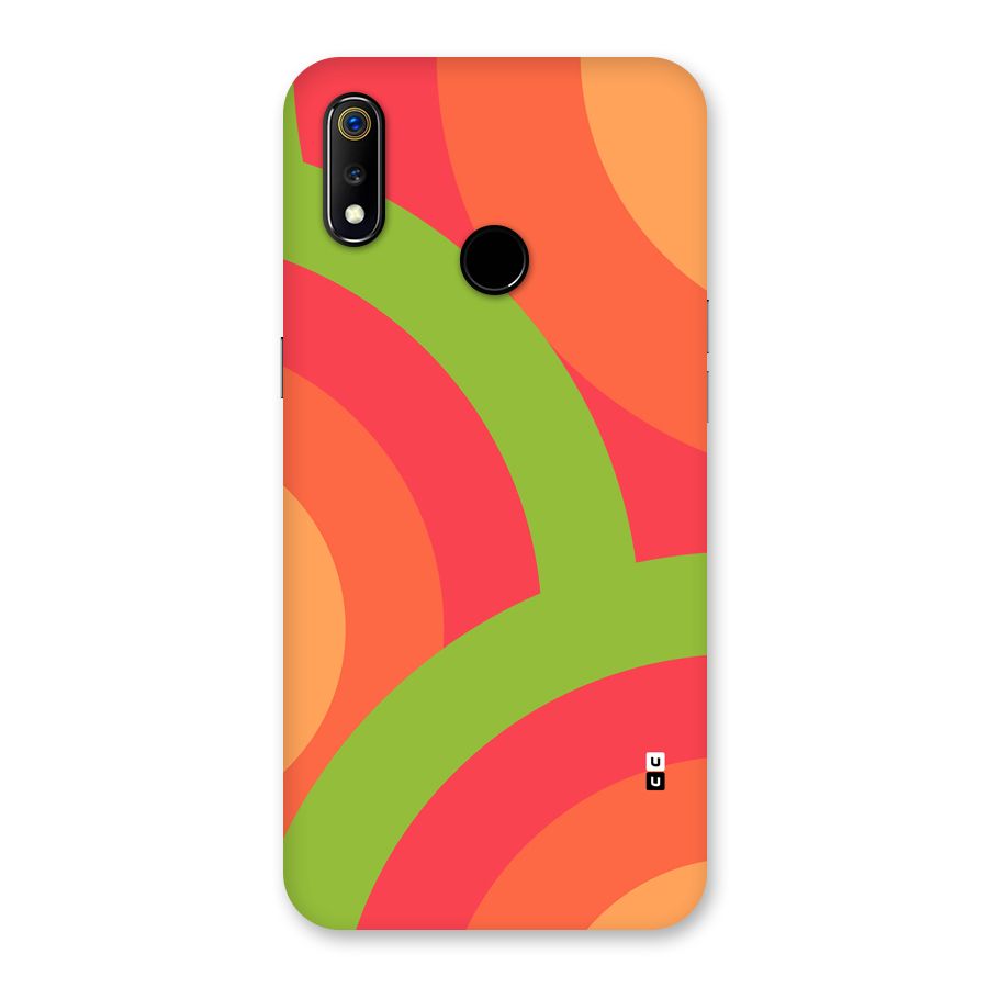 Rounded Shapes Back Case for Realme 3