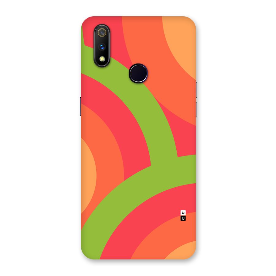 Rounded Shapes Back Case for Realme 3 Pro