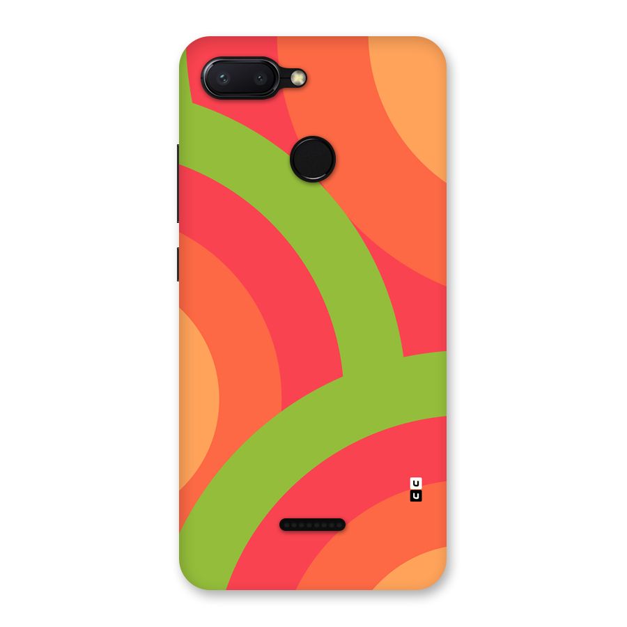 Rounded Shapes Back Case for Redmi 6