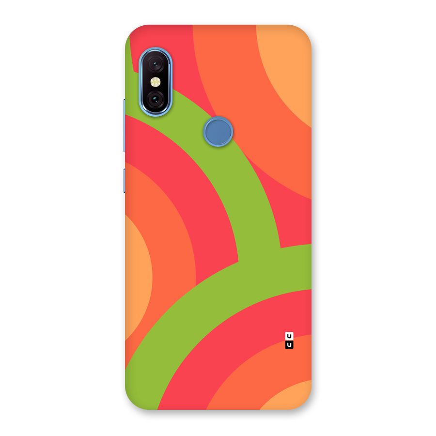 Rounded Shapes Back Case for Redmi Note 6 Pro