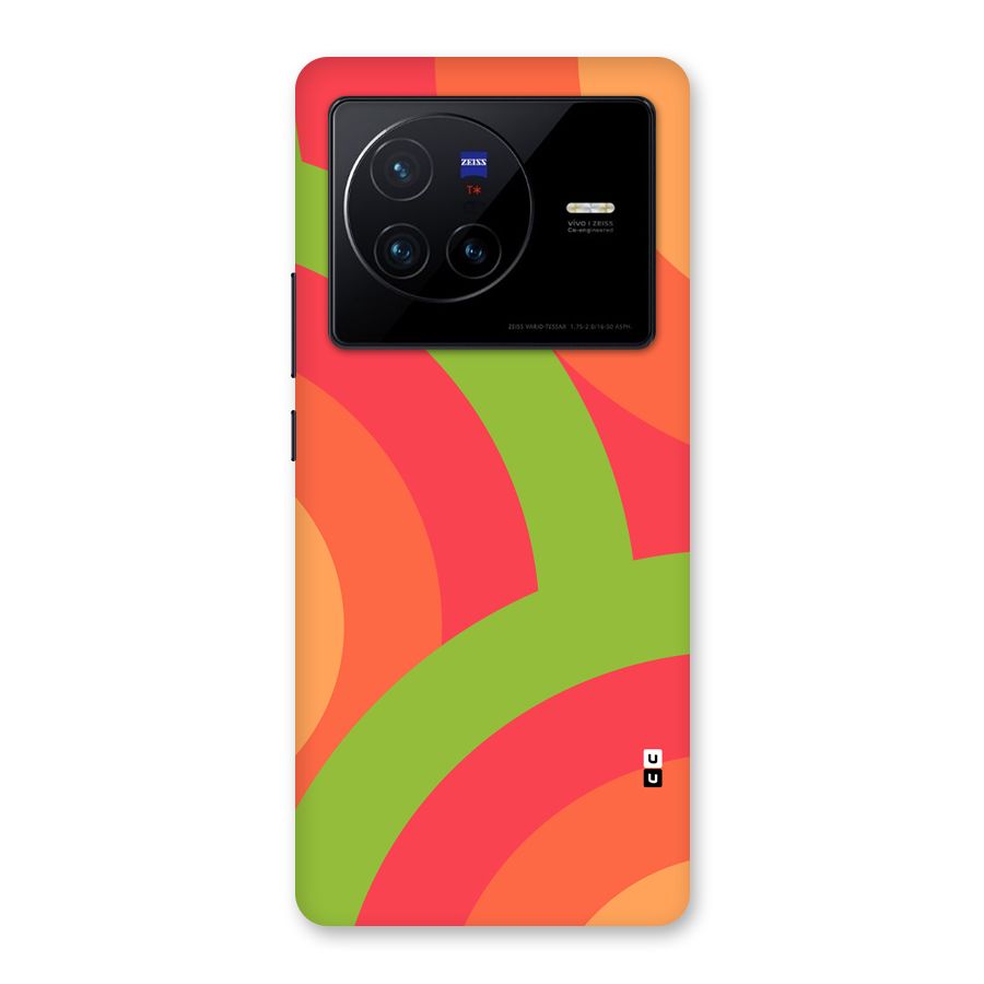 Rounded Shapes Back Case for Vivo X80