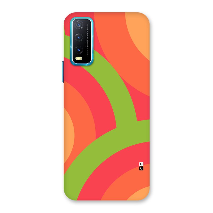 Rounded Shapes Back Case for Vivo Y12s