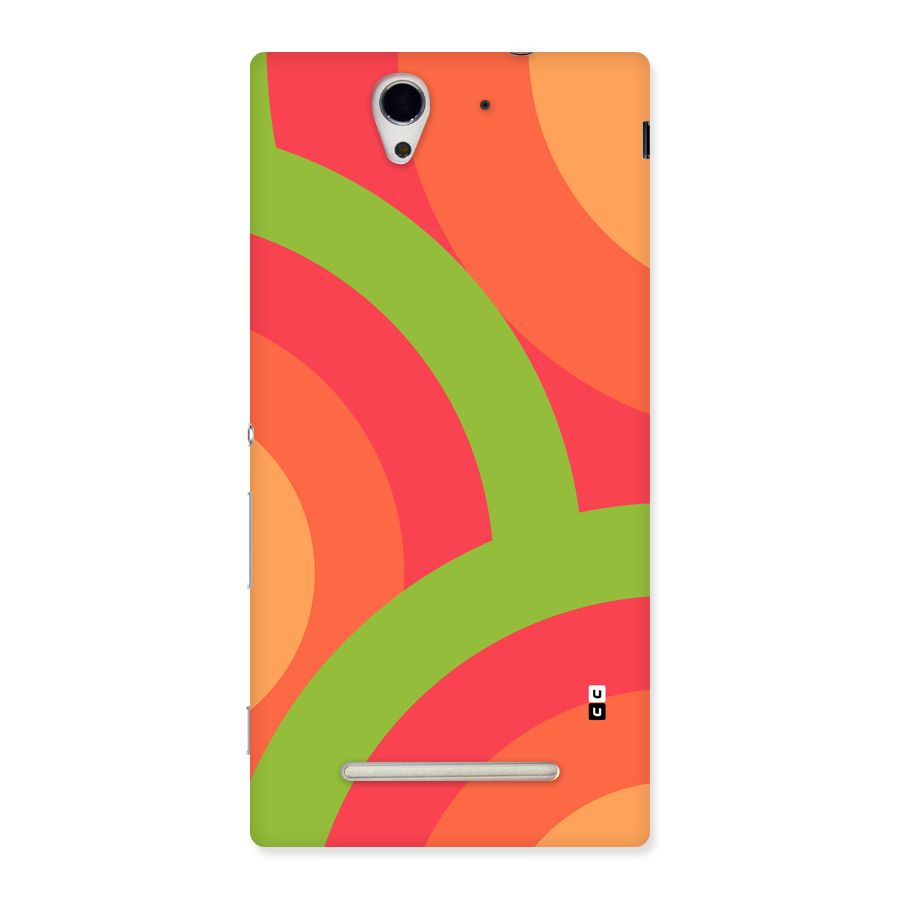 Rounded Shapes Back Case for Xperia C3