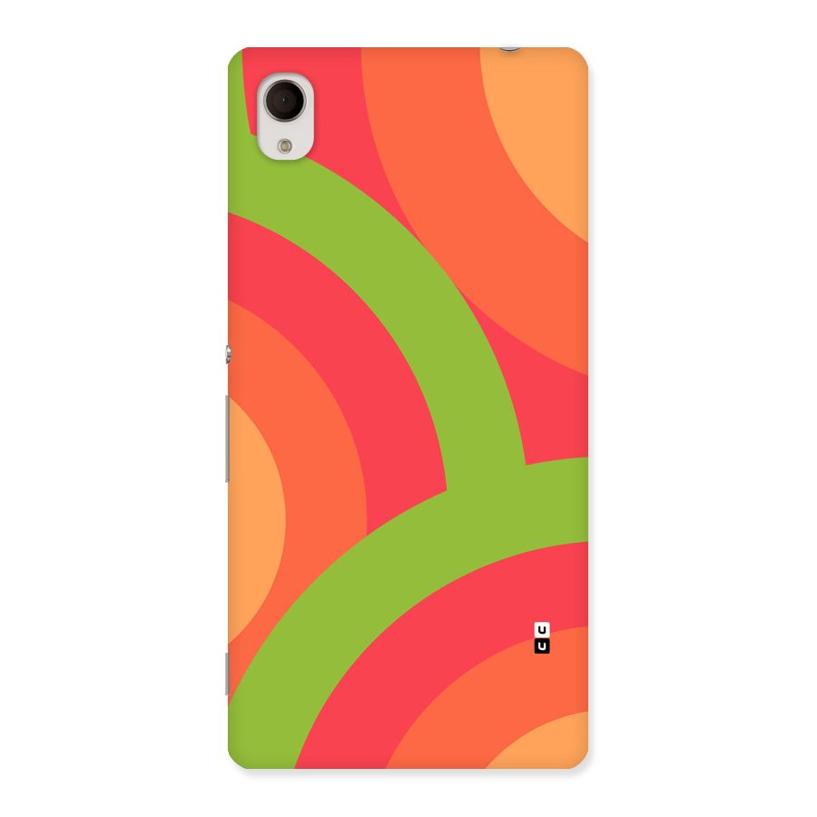 Rounded Shapes Back Case for Xperia M4 Aqua