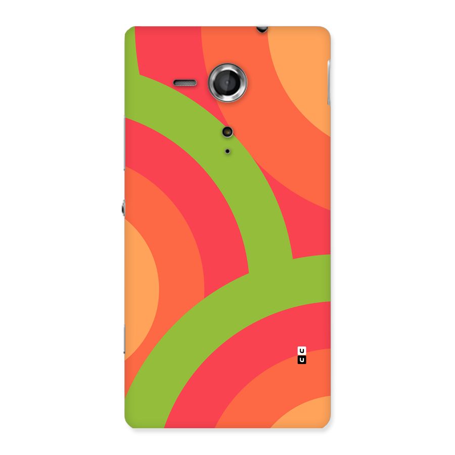 Rounded Shapes Back Case for Xperia Sp