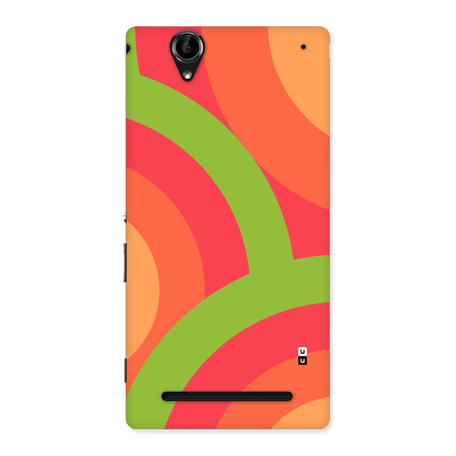 Rounded Shapes Back Case for Xperia T2