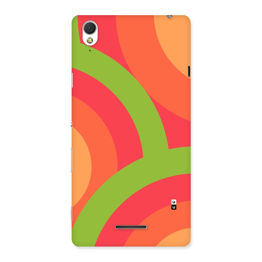 Rounded Shapes Back Case for Xperia T3