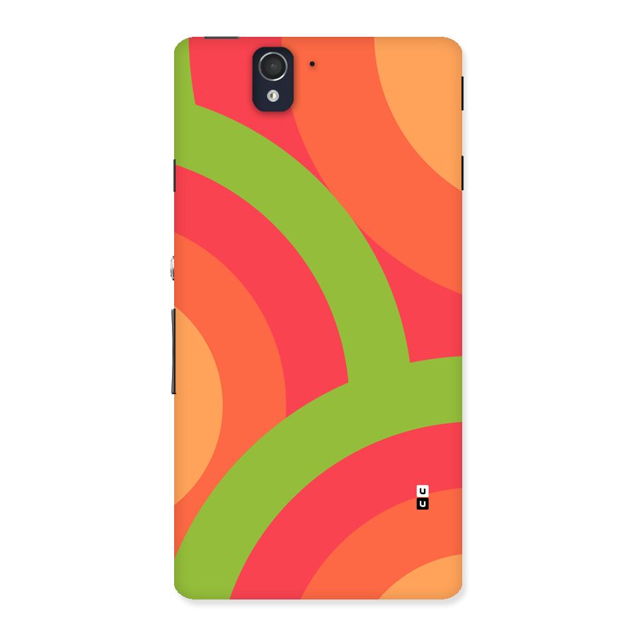 Rounded Shapes Back Case for Xperia Z