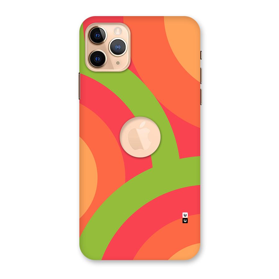 Rounded Shapes Back Case for iPhone 11 Pro Max Logo Cut