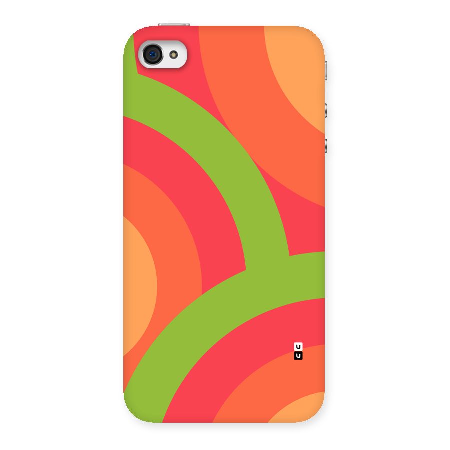 Rounded Shapes Back Case for iPhone 4 4s