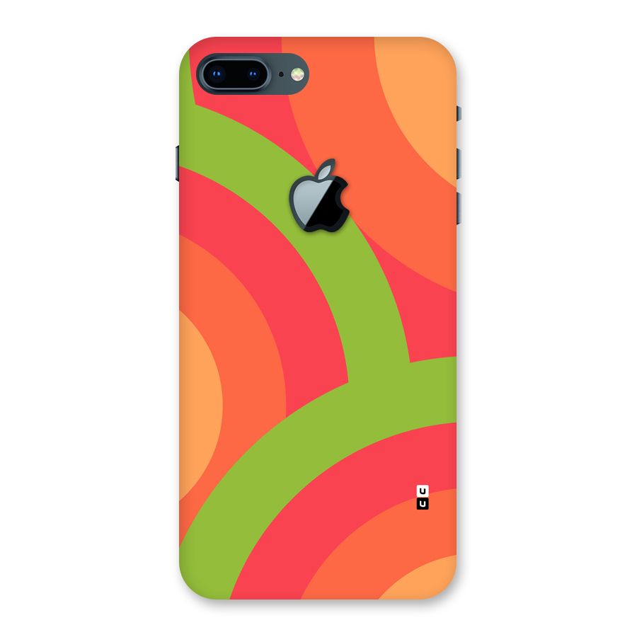 Rounded Shapes Back Case for iPhone 7 Plus Apple Cut
