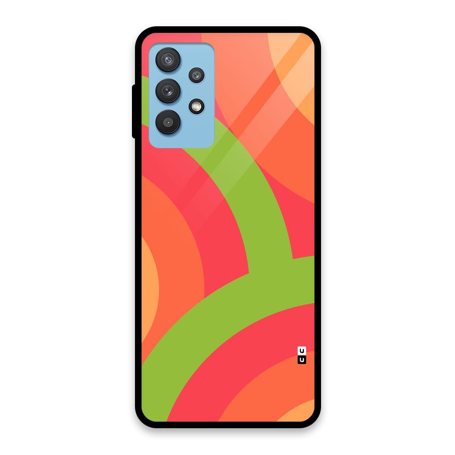 Rounded Shapes Glass Back Case for Galaxy M32 5G