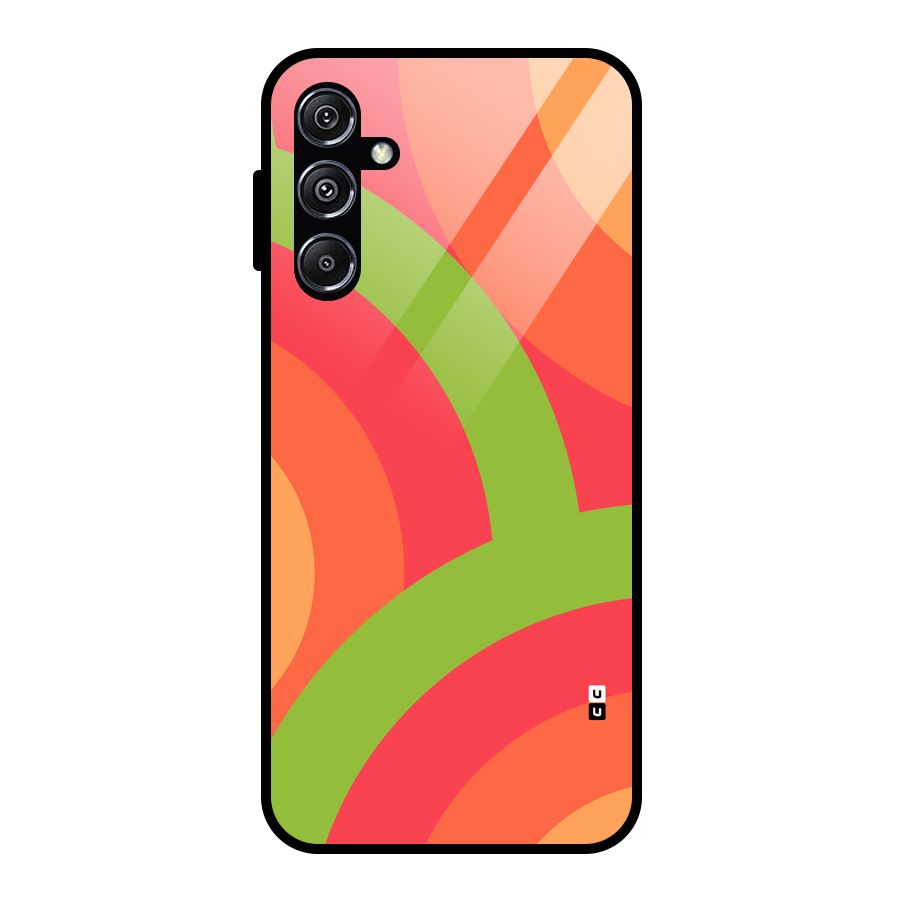 Rounded Shapes Glass Back Case for Galaxy M34 5G
