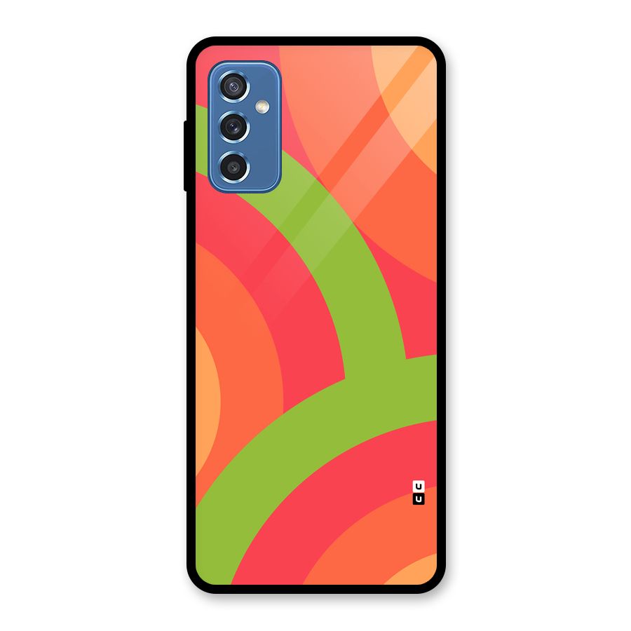 Rounded Shapes Glass Back Case for Galaxy M52 5G