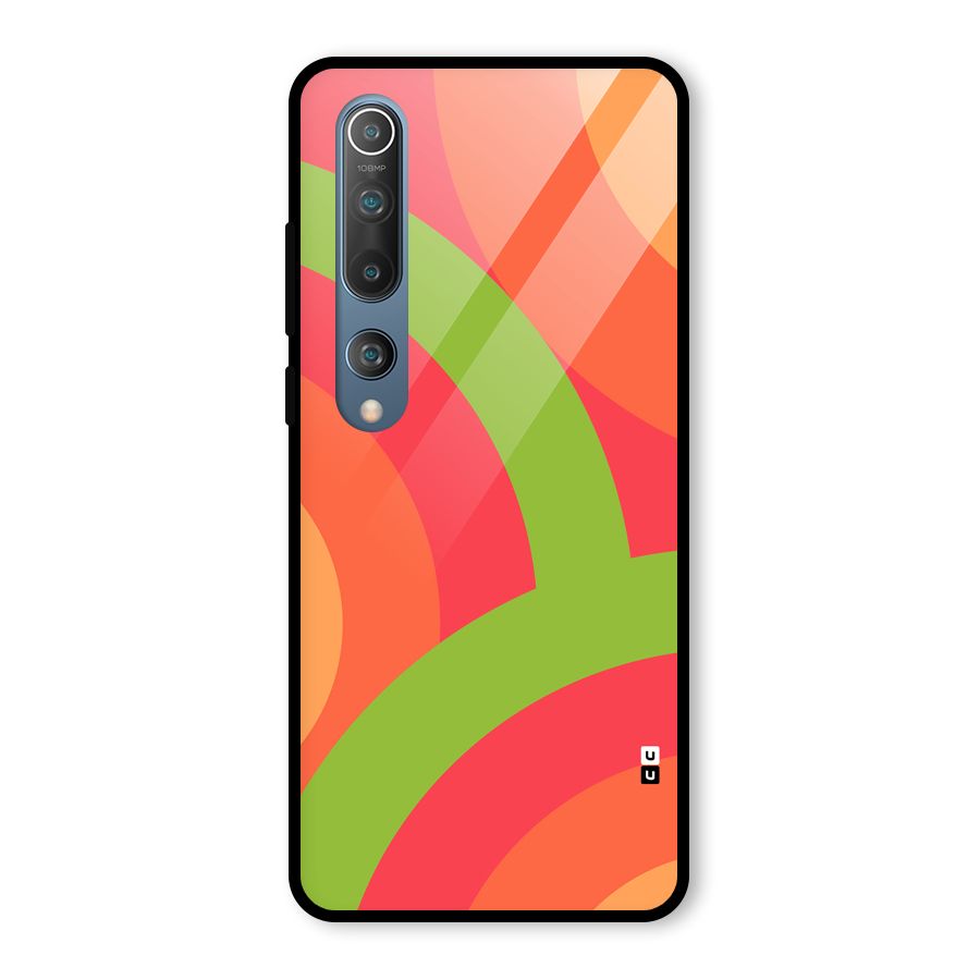 Rounded Shapes Glass Back Case for Mi 10