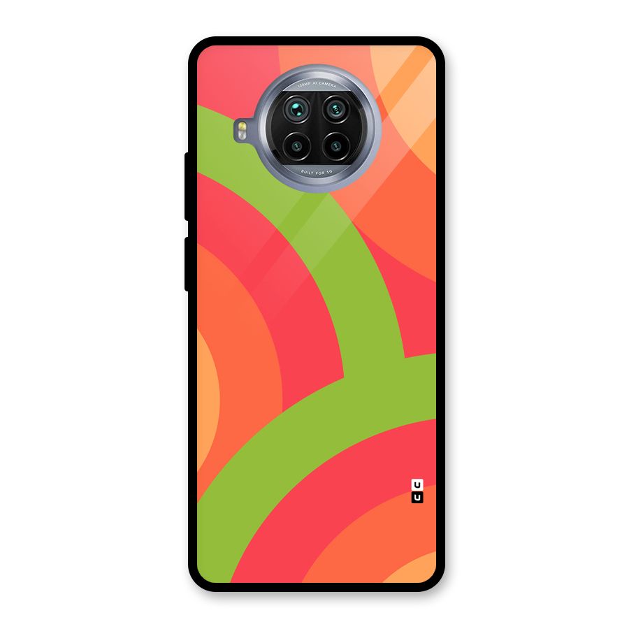 Rounded Shapes Glass Back Case for Mi 10i