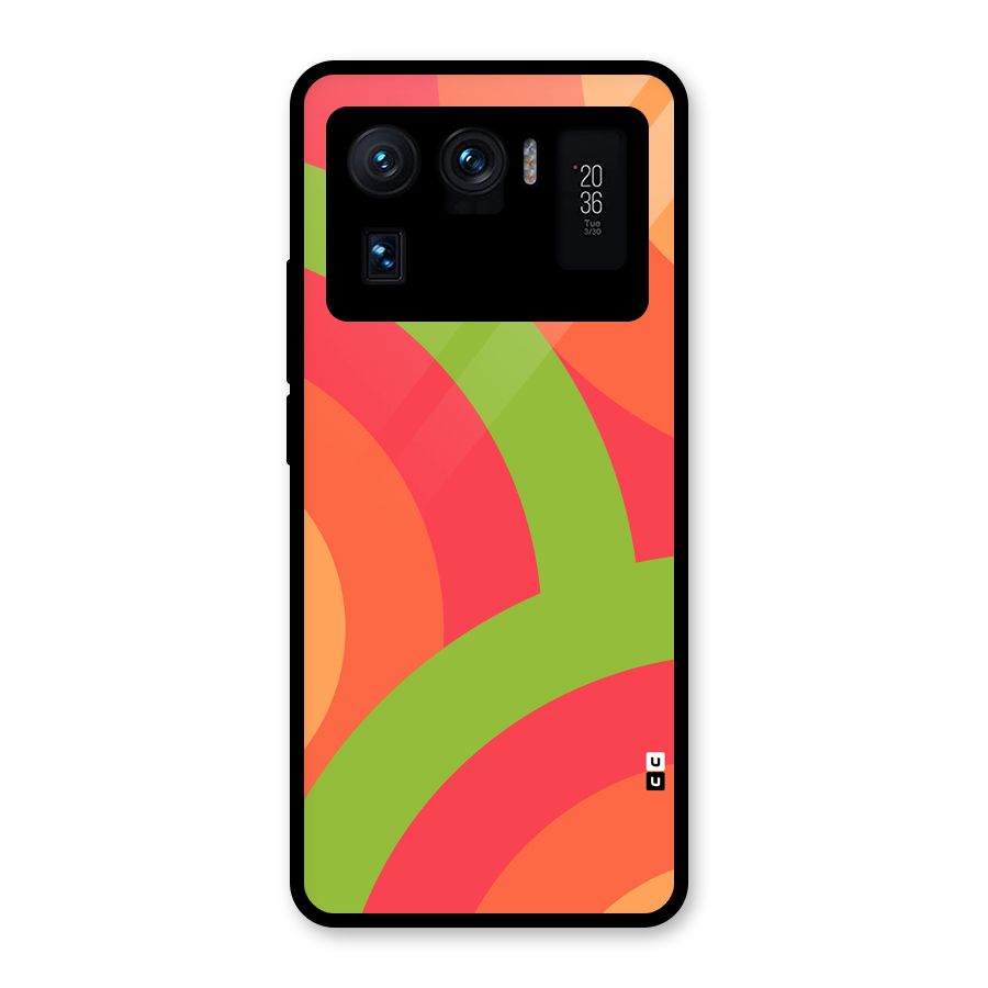 Rounded Shapes Glass Back Case for Mi 11 Ultra