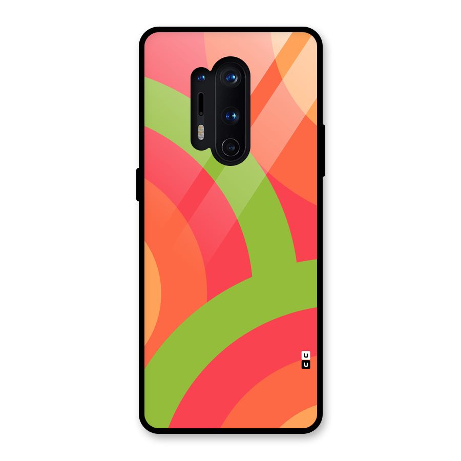 Rounded Shapes Glass Back Case for OnePlus 8 Pro