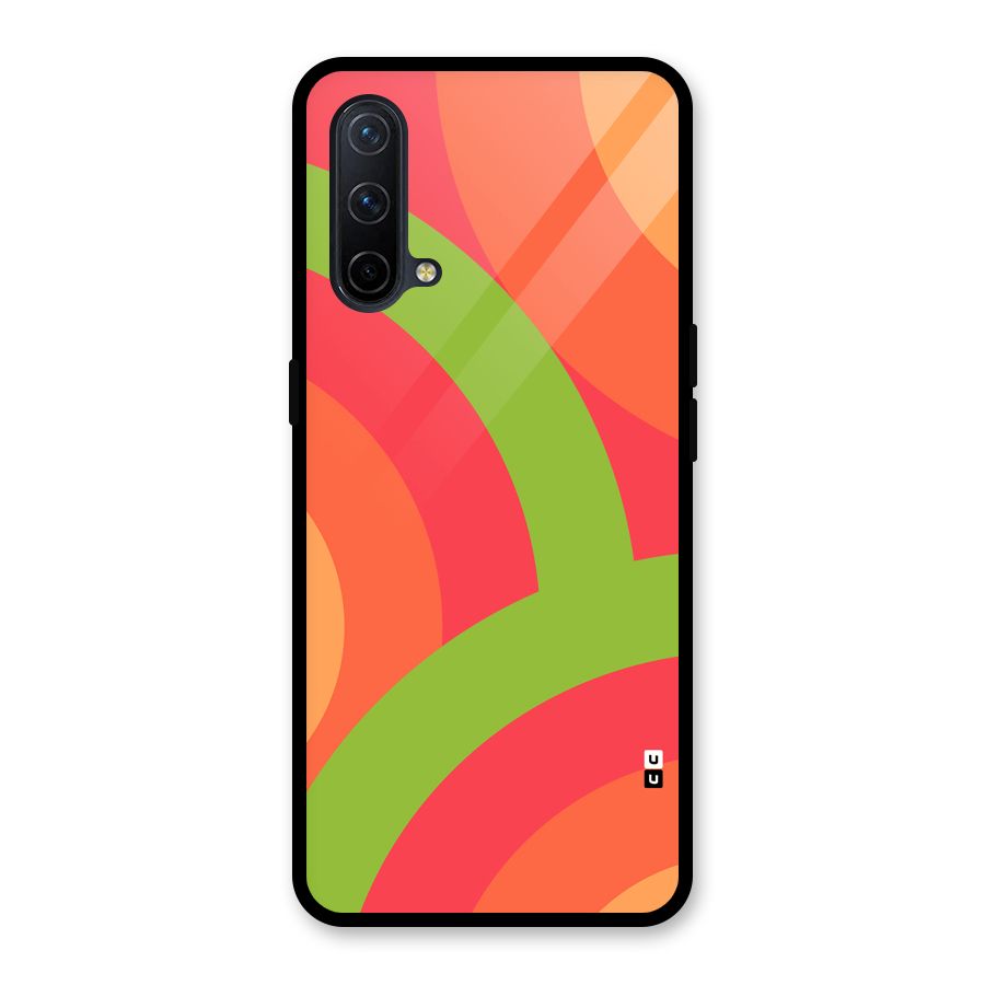 Rounded Shapes Glass Back Case for OnePlus Nord CE 5G
