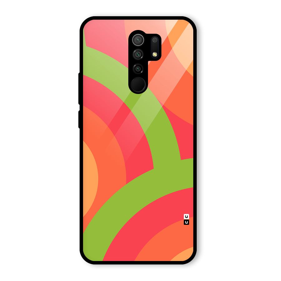 Rounded Shapes Glass Back Case for Poco M2
