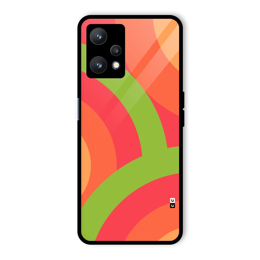 Rounded Shapes Glass Back Case for Realme 9 Pro 5G