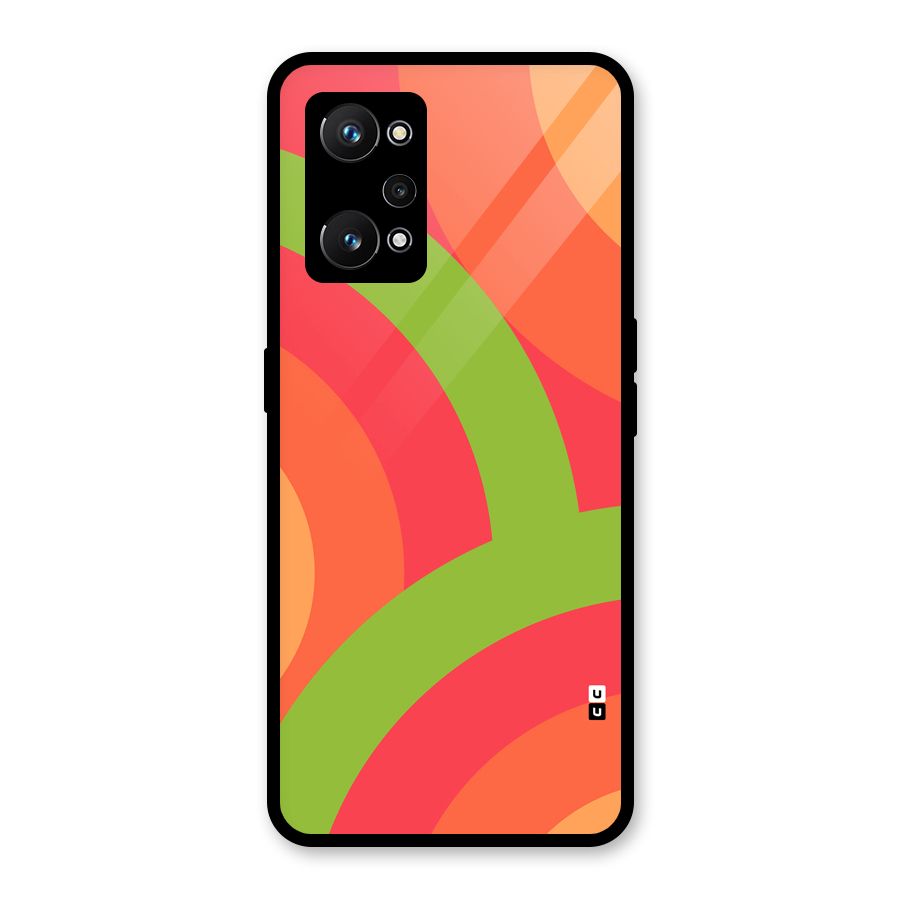 Rounded Shapes Glass Back Case for Realme GT Neo 3T