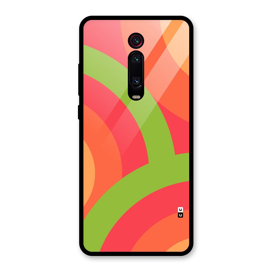 Rounded Shapes Glass Back Case for Redmi K20 Pro