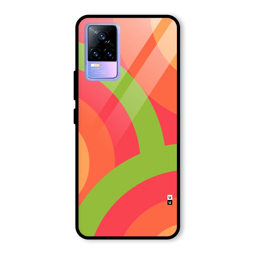 Rounded Shapes Glass Back Case for Vivo Y73