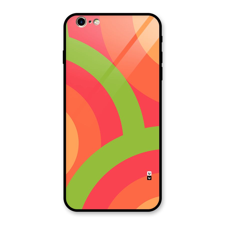 Rounded Shapes Glass Back Case for iPhone 6 Plus 6S Plus