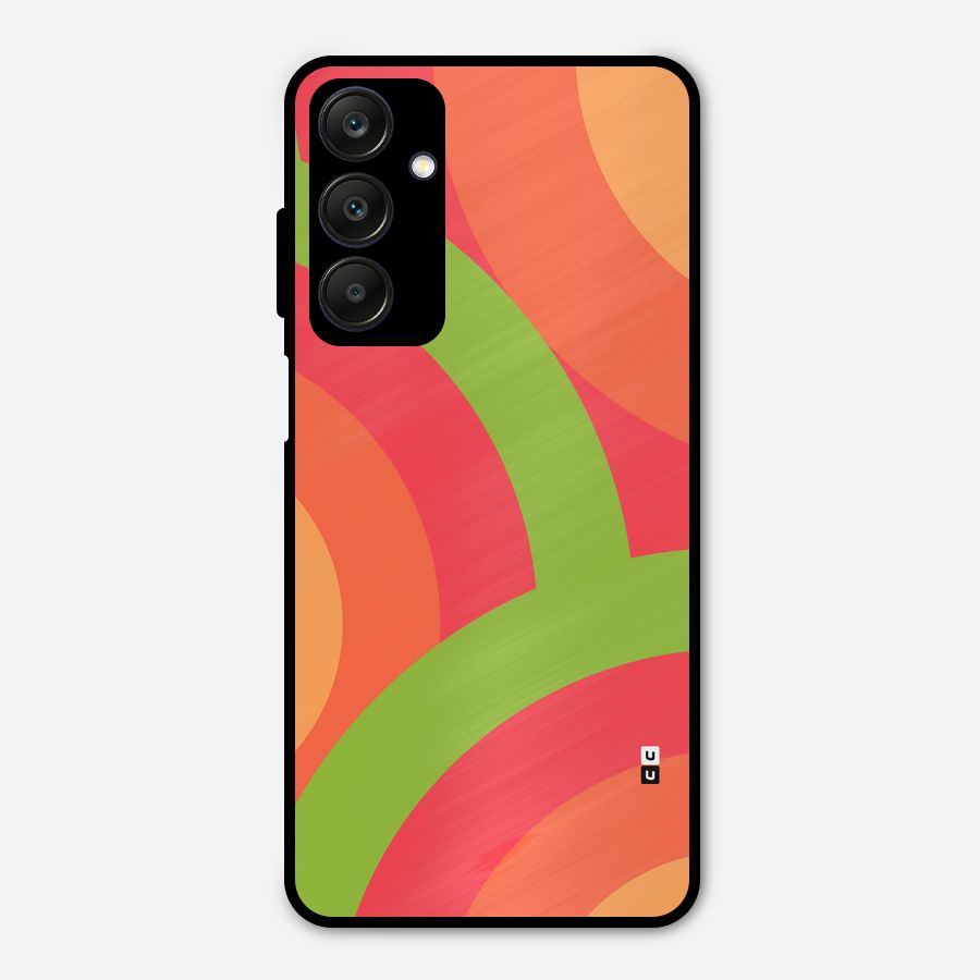 Rounded Shapes Metal Back Case for Galaxy A25 5G