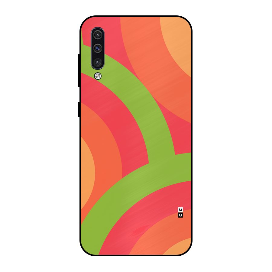 Rounded Shapes Metal Back Case for Galaxy A50