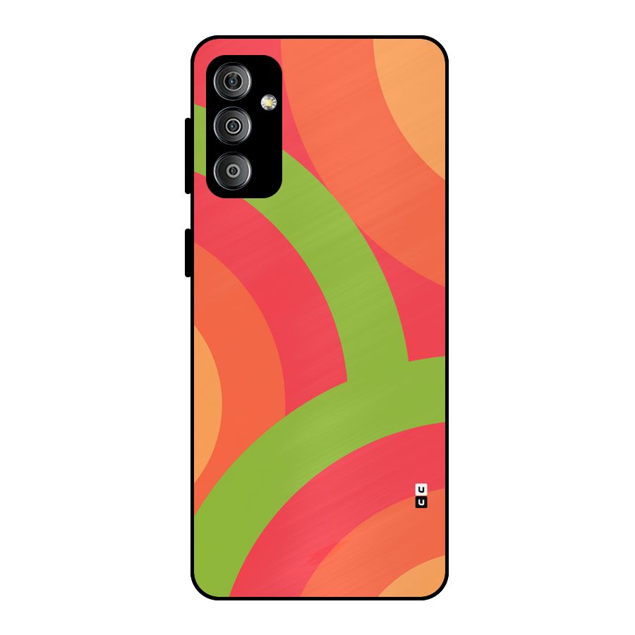 Rounded Shapes Metal Back Case for Galaxy F23