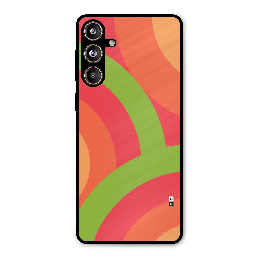 Rounded Shapes Metal Back Case for Galaxy F55