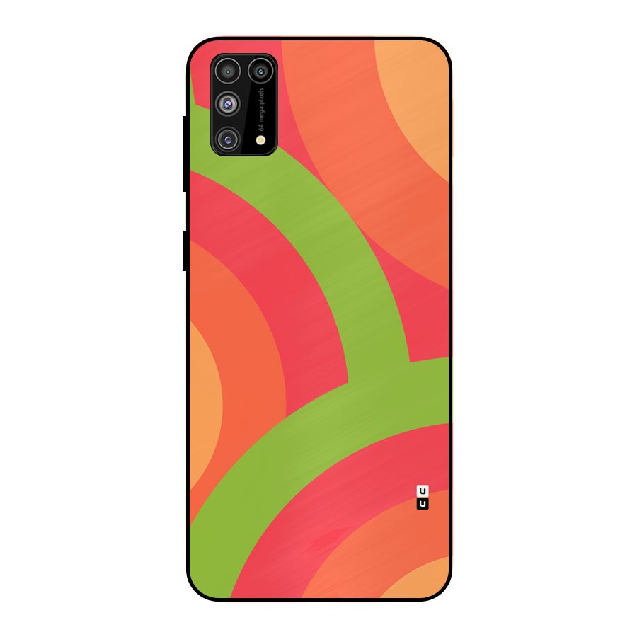 Rounded Shapes Metal Back Case for Galaxy M31