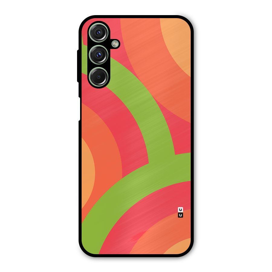 Rounded Shapes Metal Back Case for Galaxy M34