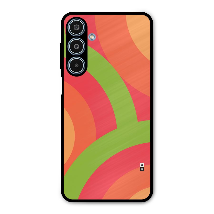 Rounded Shapes Metal Back Case for Galaxy M35