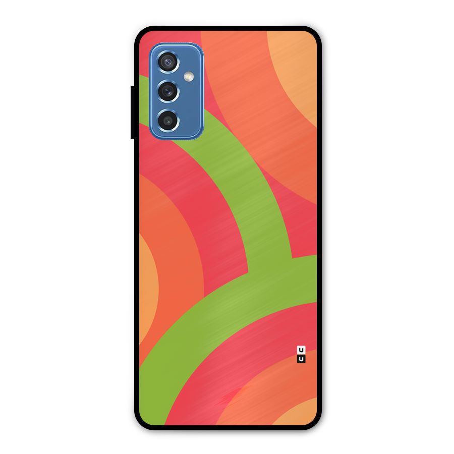 Rounded Shapes Metal Back Case for Galaxy M52 5G