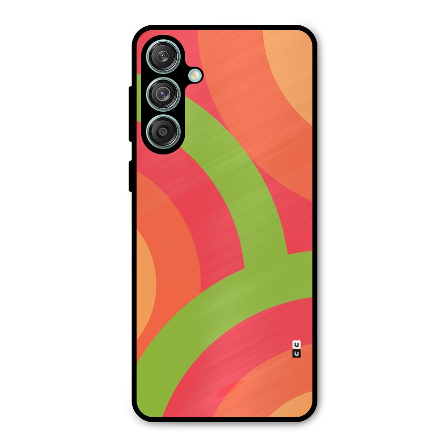 Rounded Shapes Metal Back Case for Galaxy M55 5G