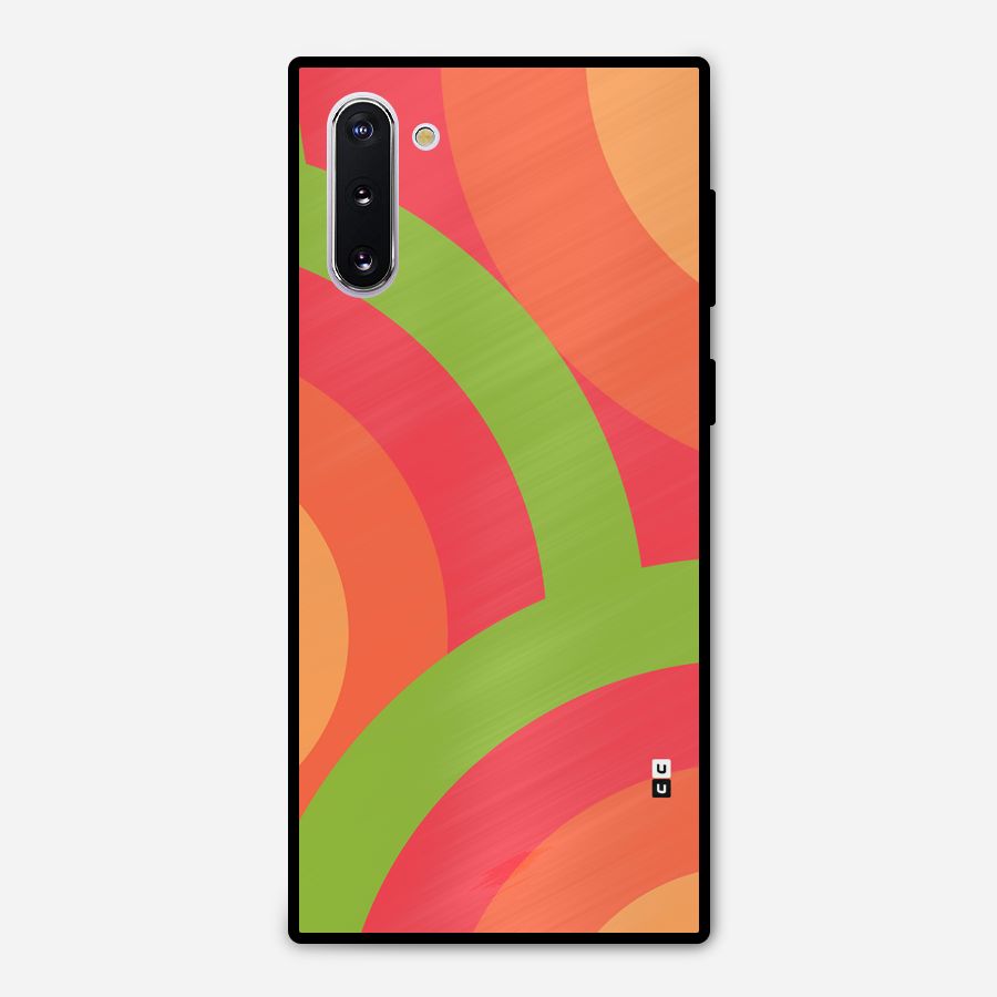 Rounded Shapes Metal Back Case for Galaxy Note 10