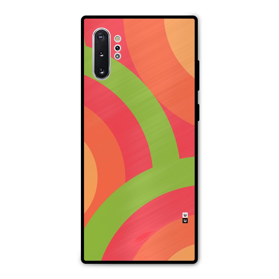 Rounded Shapes Metal Back Case for Galaxy Note 10 Plus